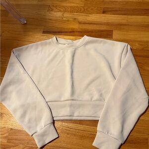 BuffBunny Cream Cropped Crewneck Sweatshirt